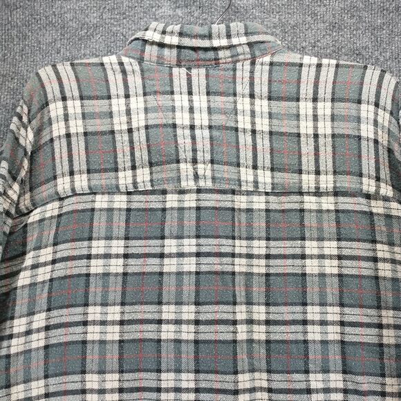 Bit & Bridle Men's Flannel Button-Down Shirt Multi Plaid 2X Long Sleeve Cotton - Picture 6 of 13